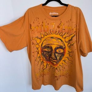 Urban Outfitters Women's X Sublime Distressed With Holes Oversized Tee